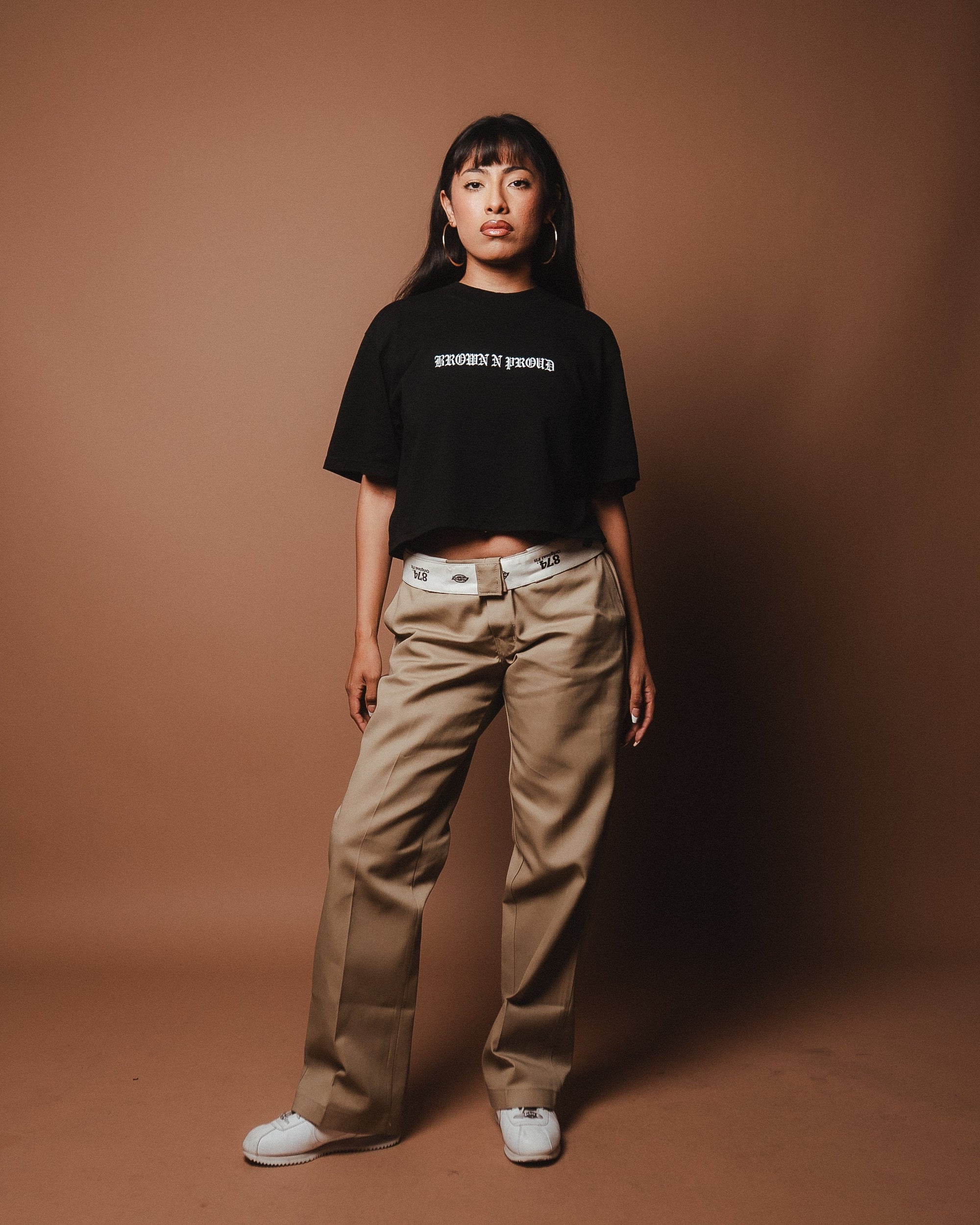 Brown N Proud BNP Crop Top (Black)