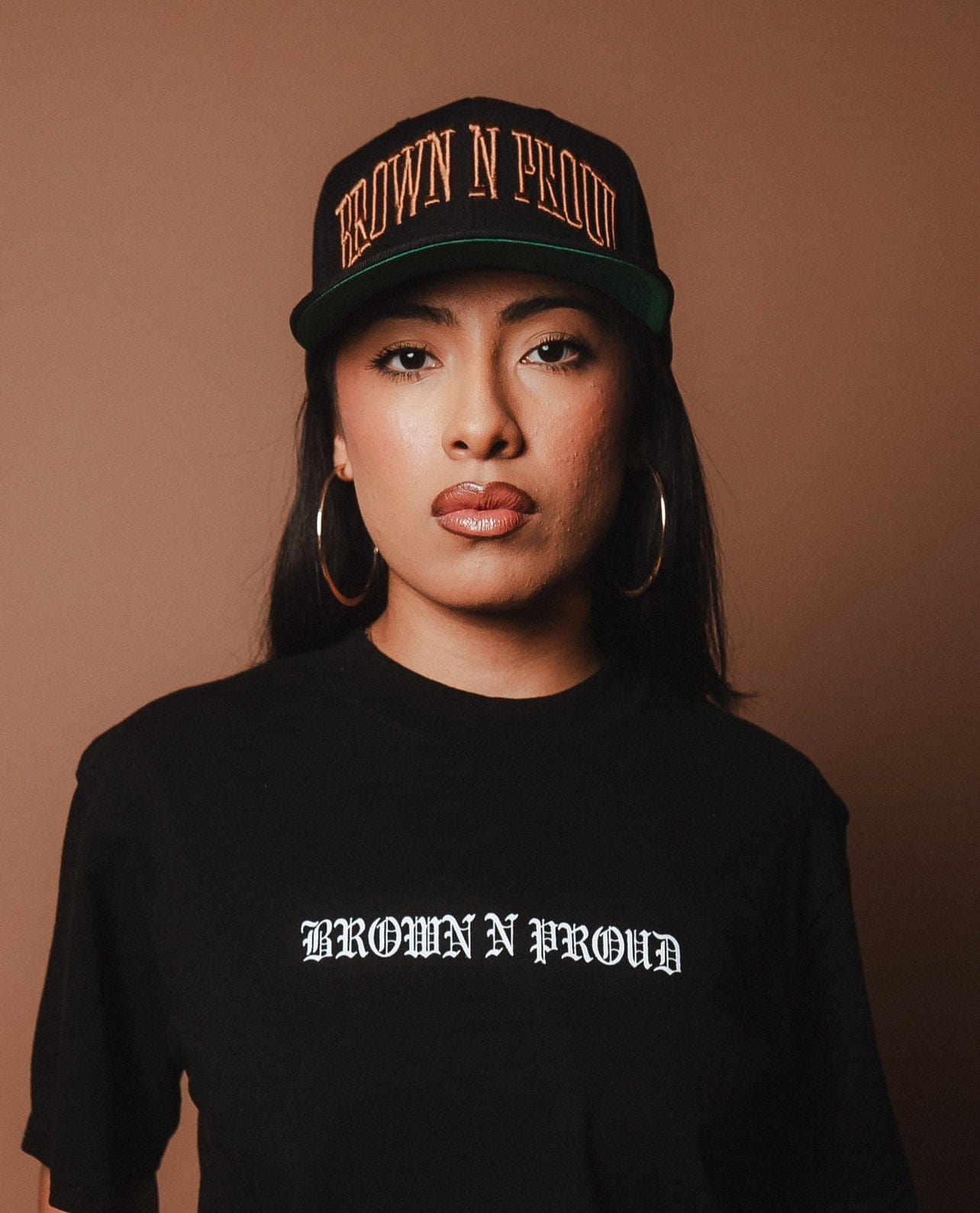 Brown N Proud Hats One Size BNP Snapback (BLACK)