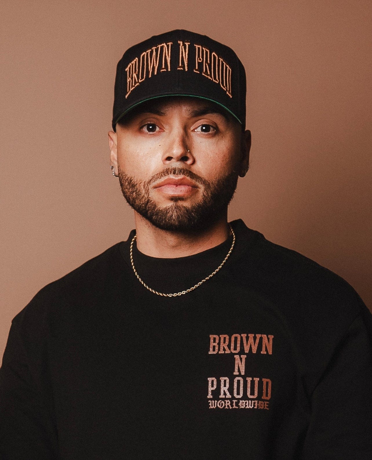 Brown N Proud Hats One Size BNP Snapback (BLACK)