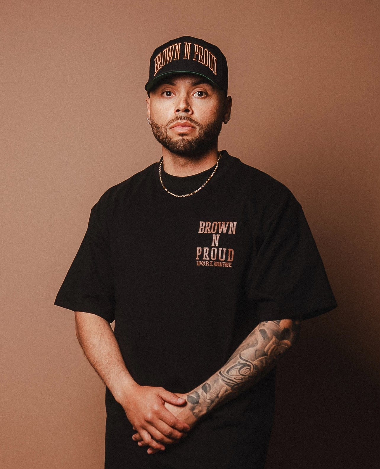 Brown N Proud Hats One Size BNP Snapback (BLACK)
