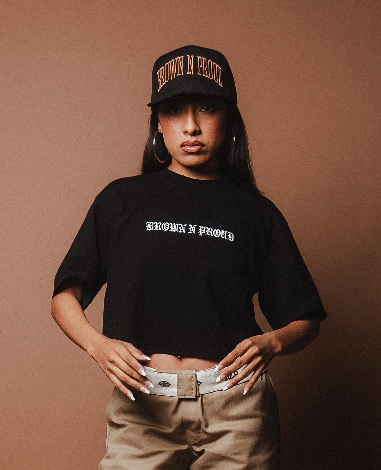 Brown N Proud Hats One Size BNP Snapback (BLACK)