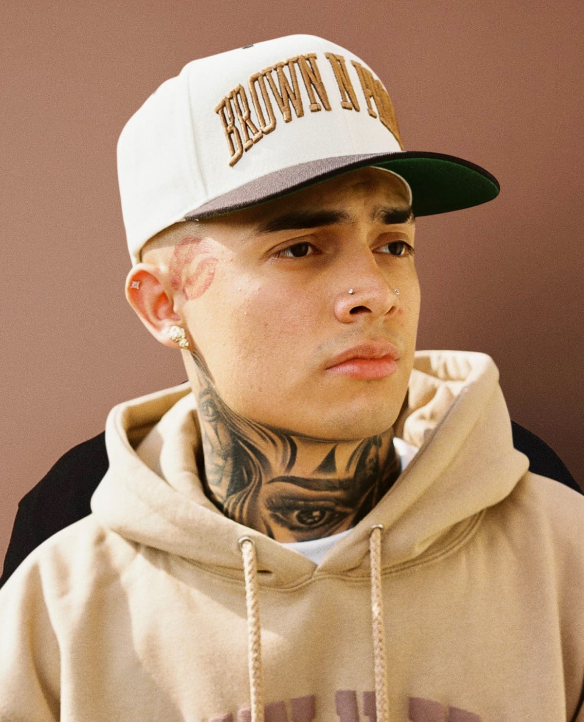 Brown N Proud Hats One size BNP Snapback (Creme/Black)