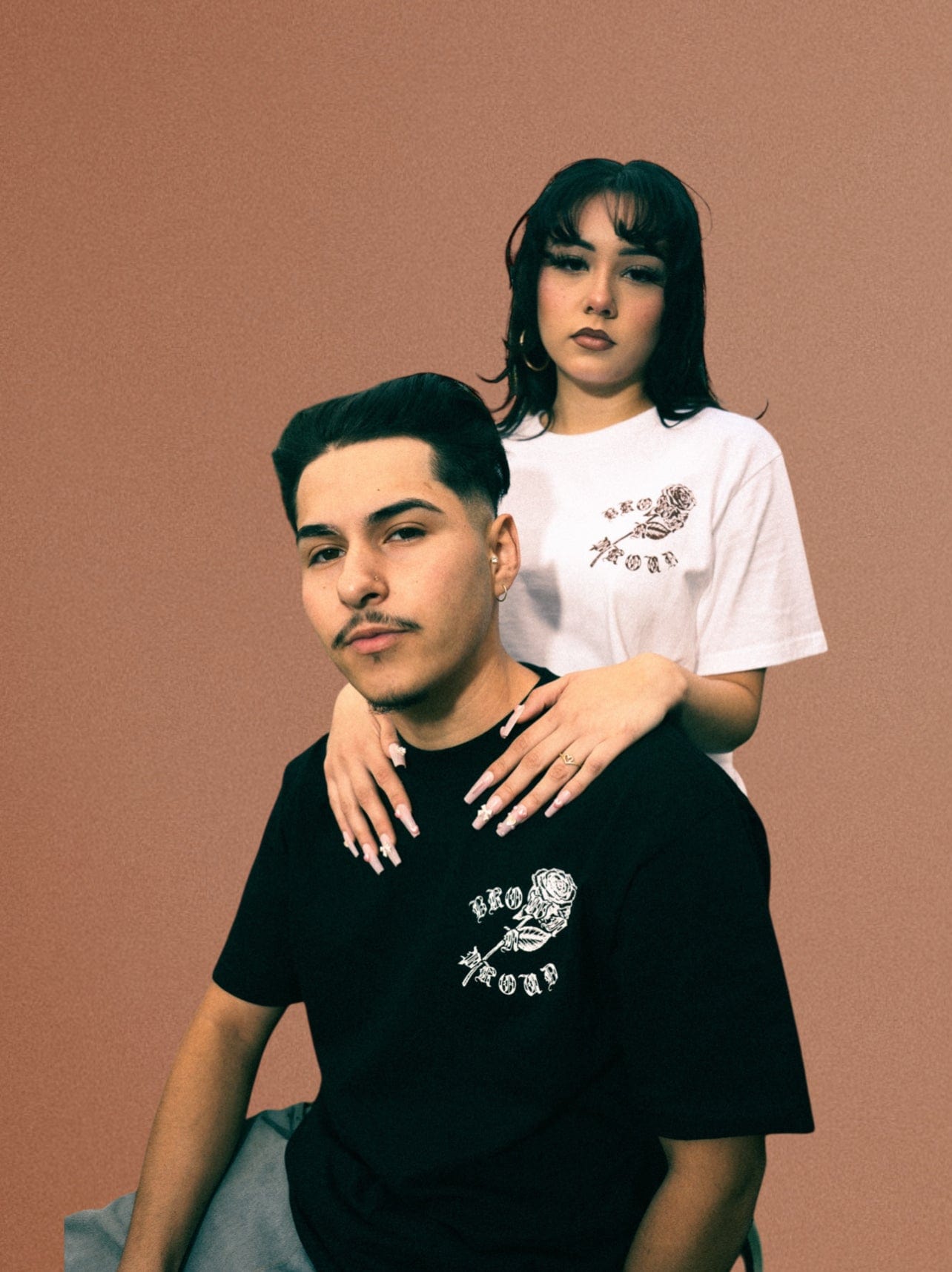 Brown N Proud Shirts Brown Love 2 (Black)