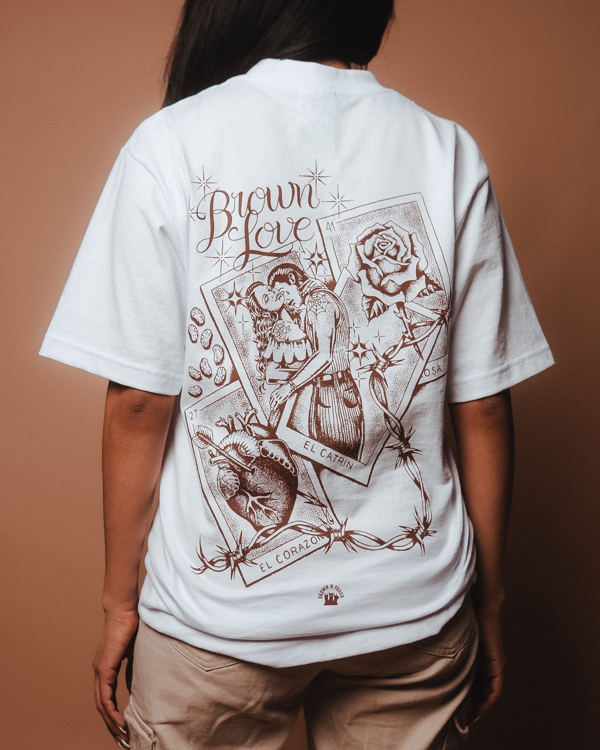 Brown N Proud Shirts Brown Love 3 (White)