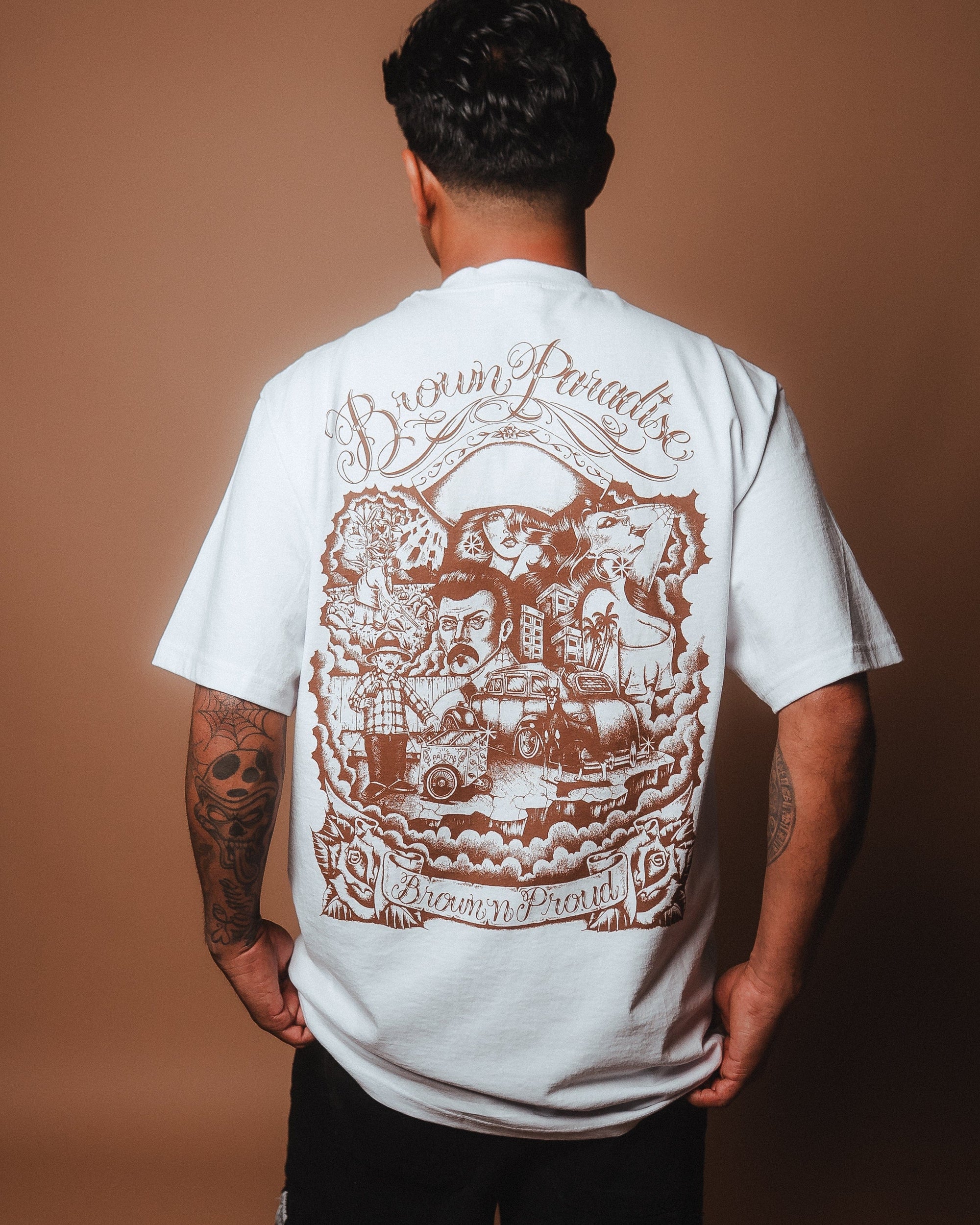 Brown N Proud Shirts Brown Paradise (white)