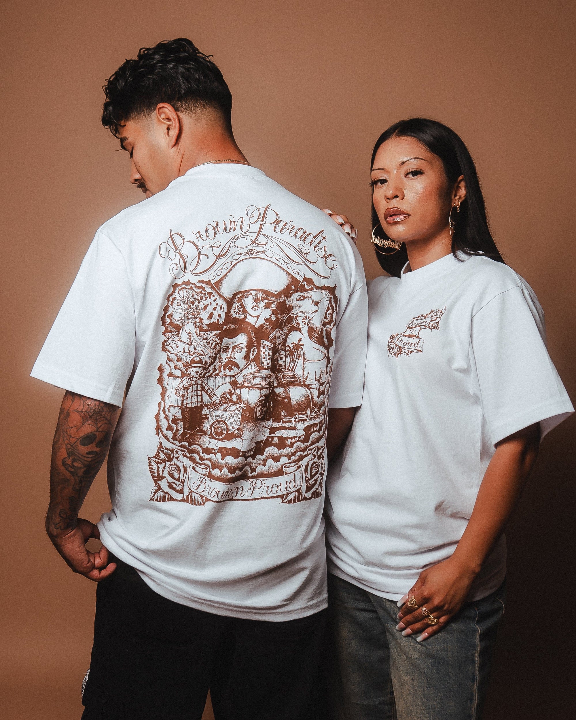 Brown N Proud Shirts Brown Paradise (white)