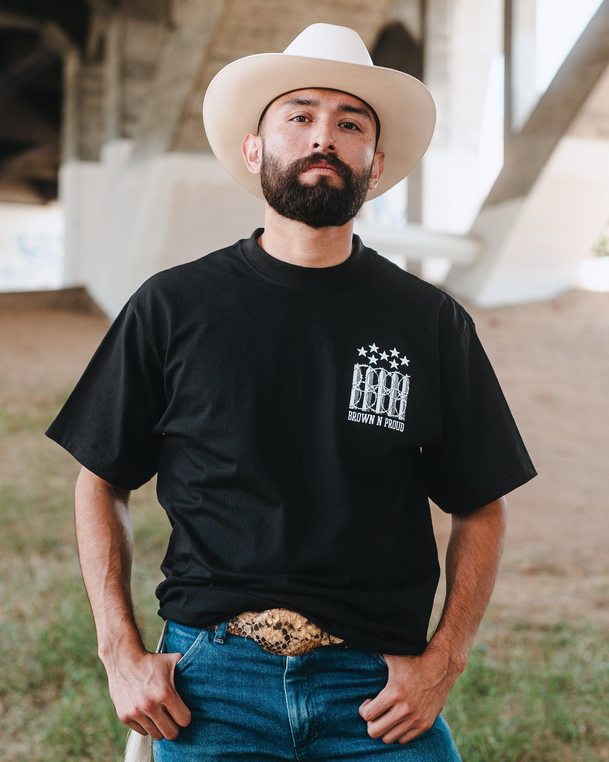 Brown N Proud Shirts BUILT BY LA RAZA (black)
