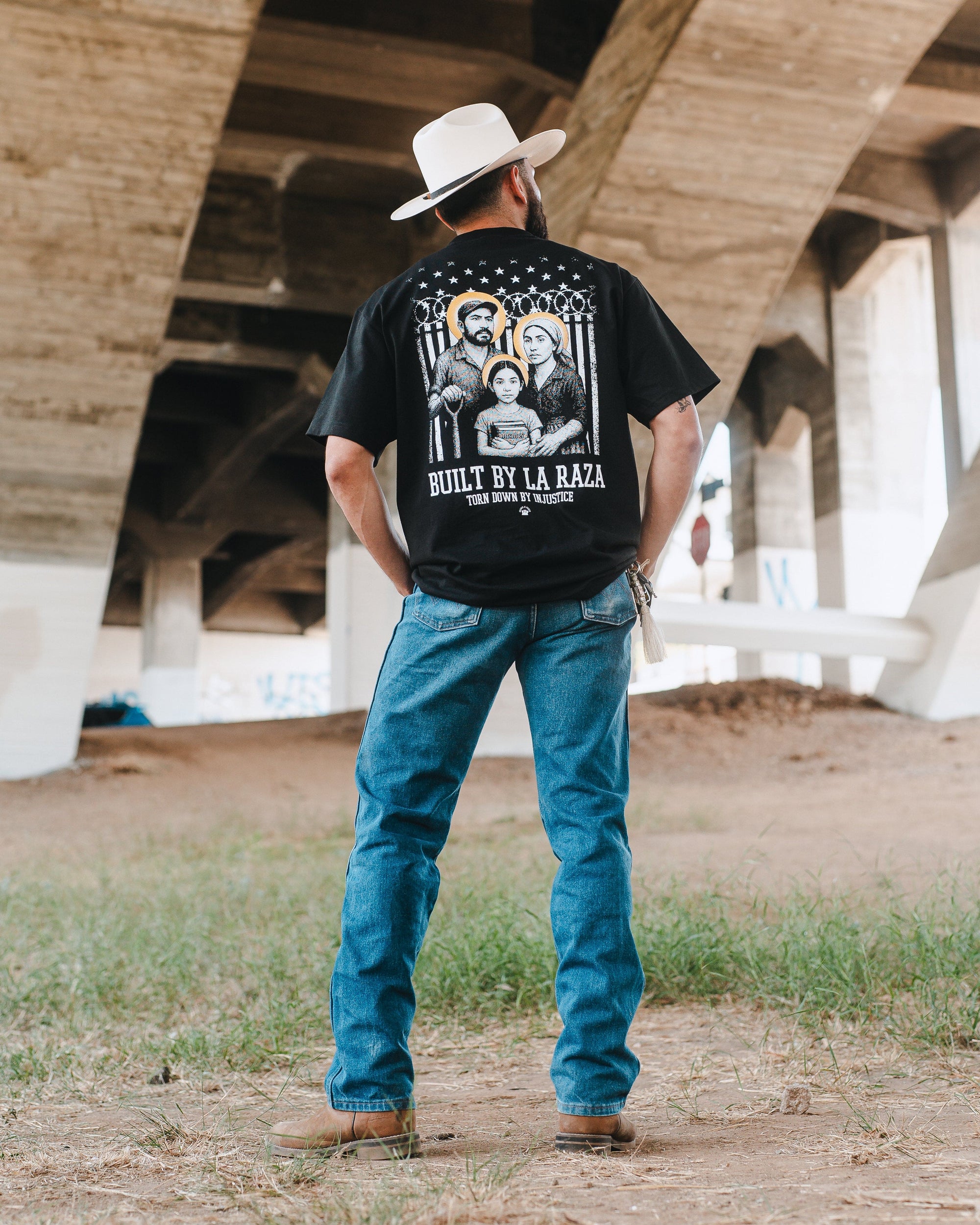 Brown N Proud Shirts BUILT BY LA RAZA (black)