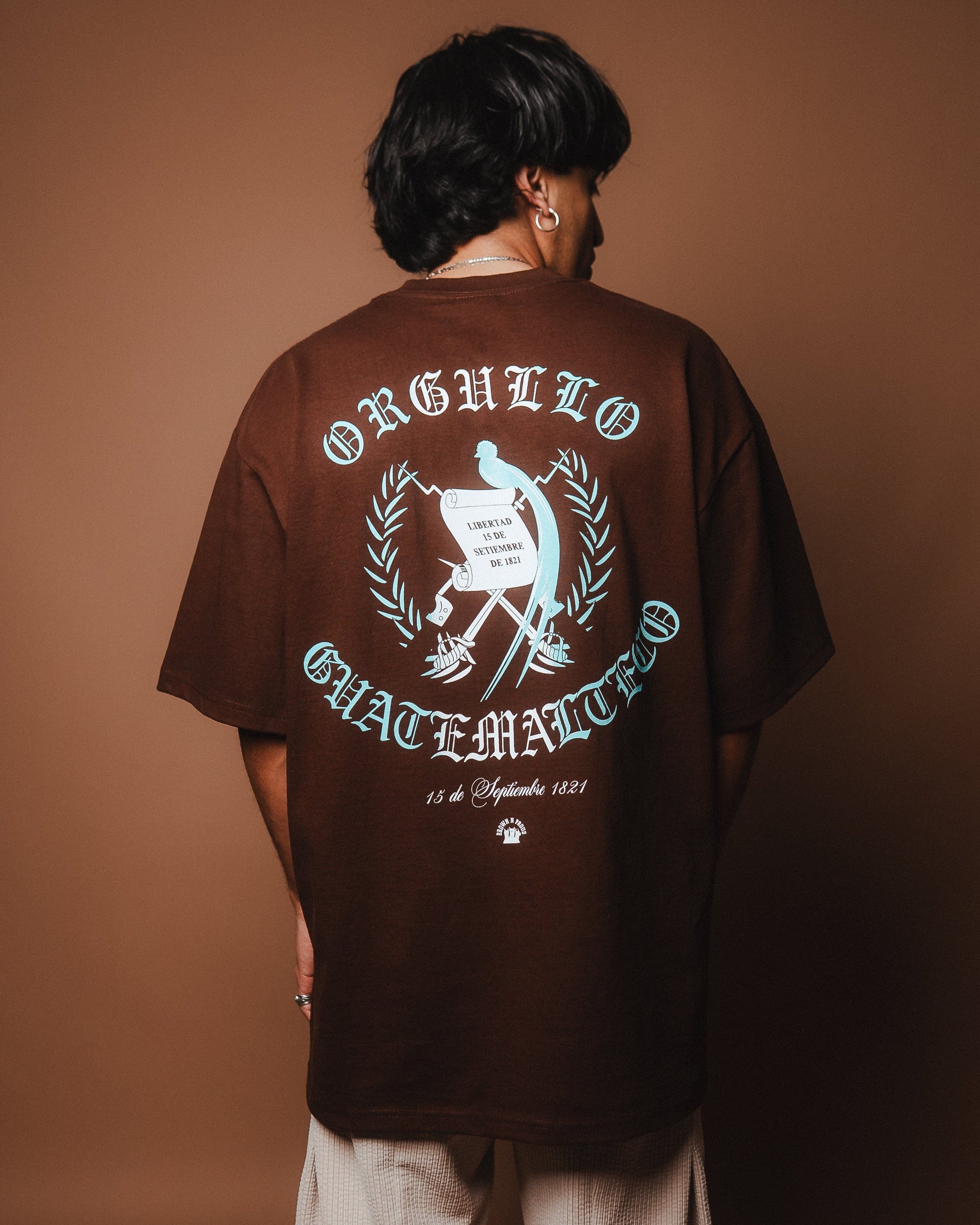 Brown N Proud Shirts ORGULLO GUATEMALTECO (Brown)