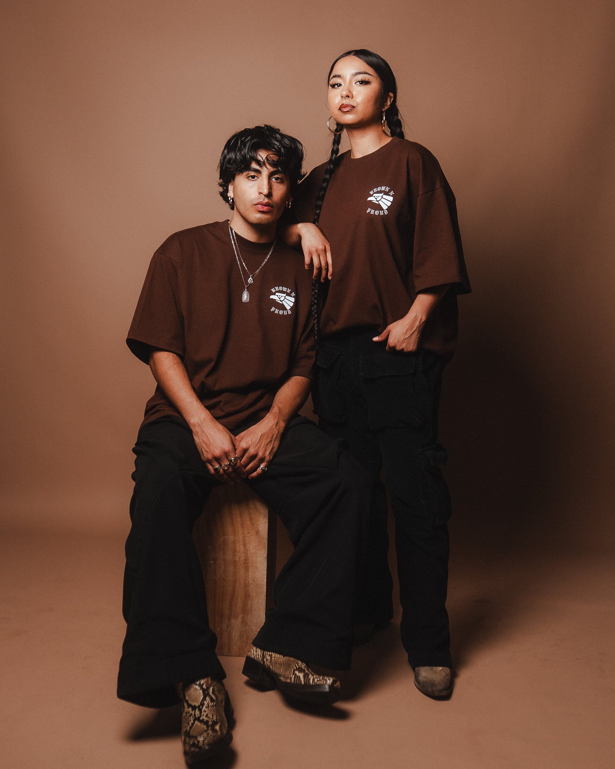 Brown N Proud Shirts ORGULLO MEXICANO (Brown)