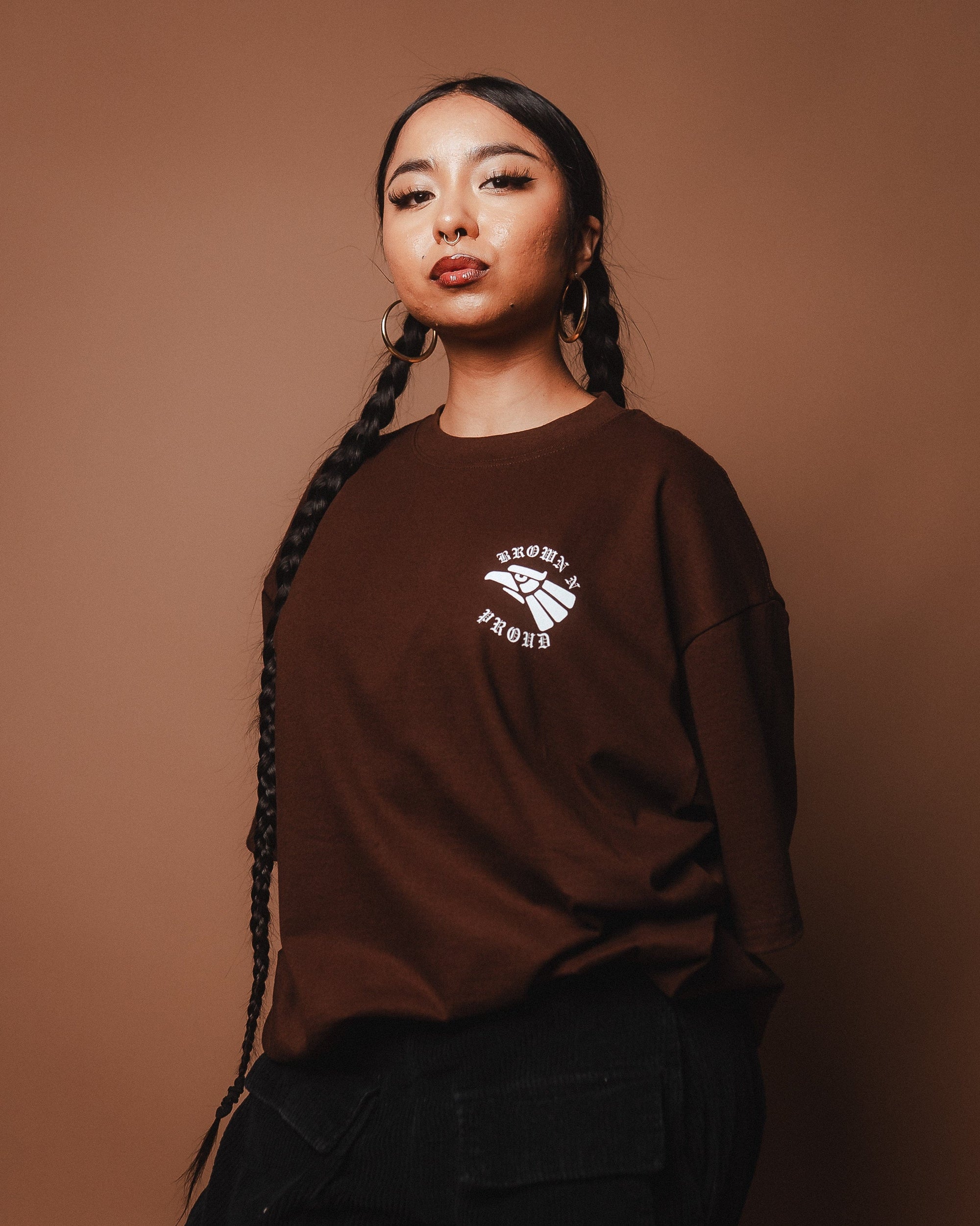 Brown N Proud Shirts ORGULLO MEXICANO (Brown)