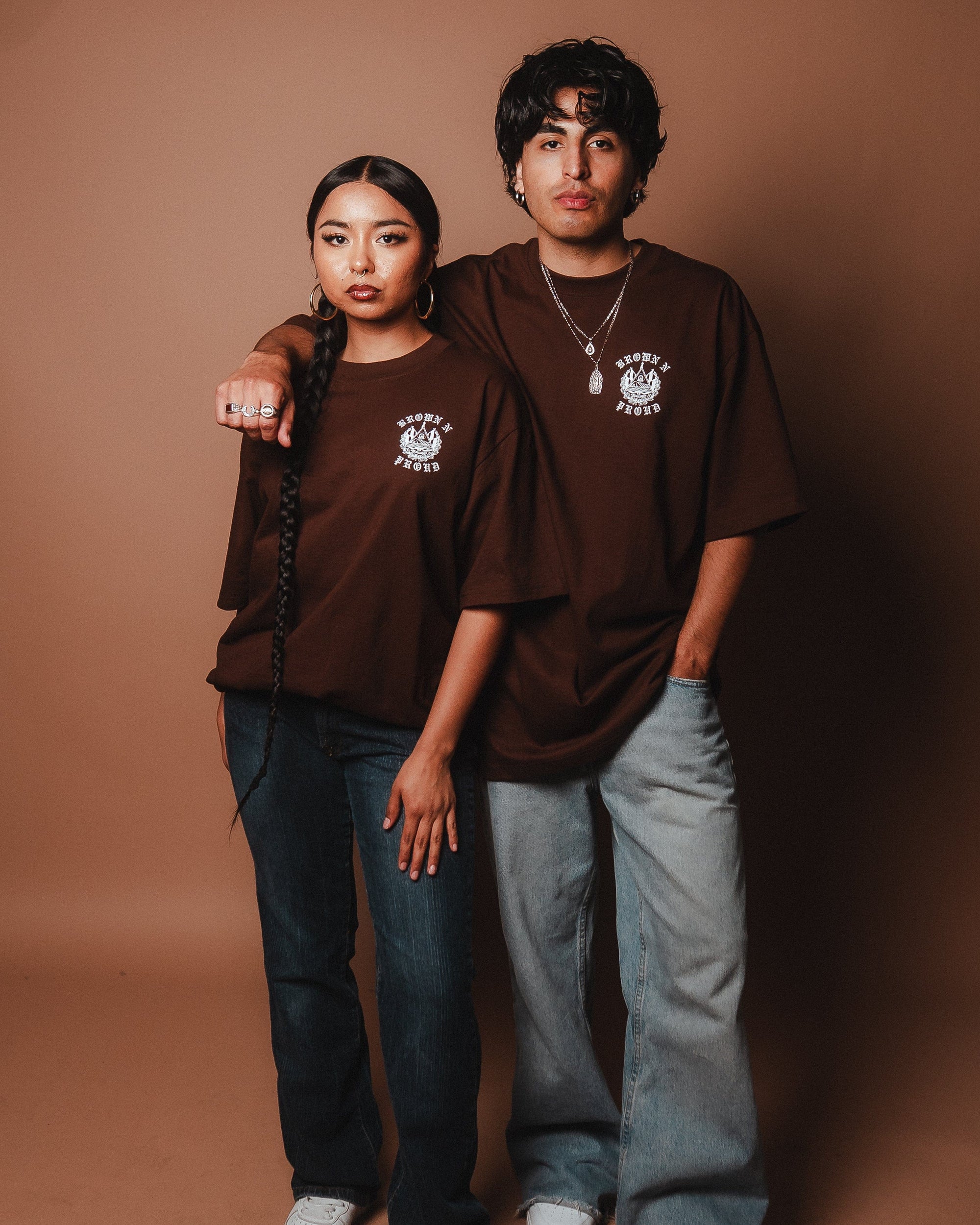 Brown N Proud Shirts ORGULLO SALVADORENO (Brown)