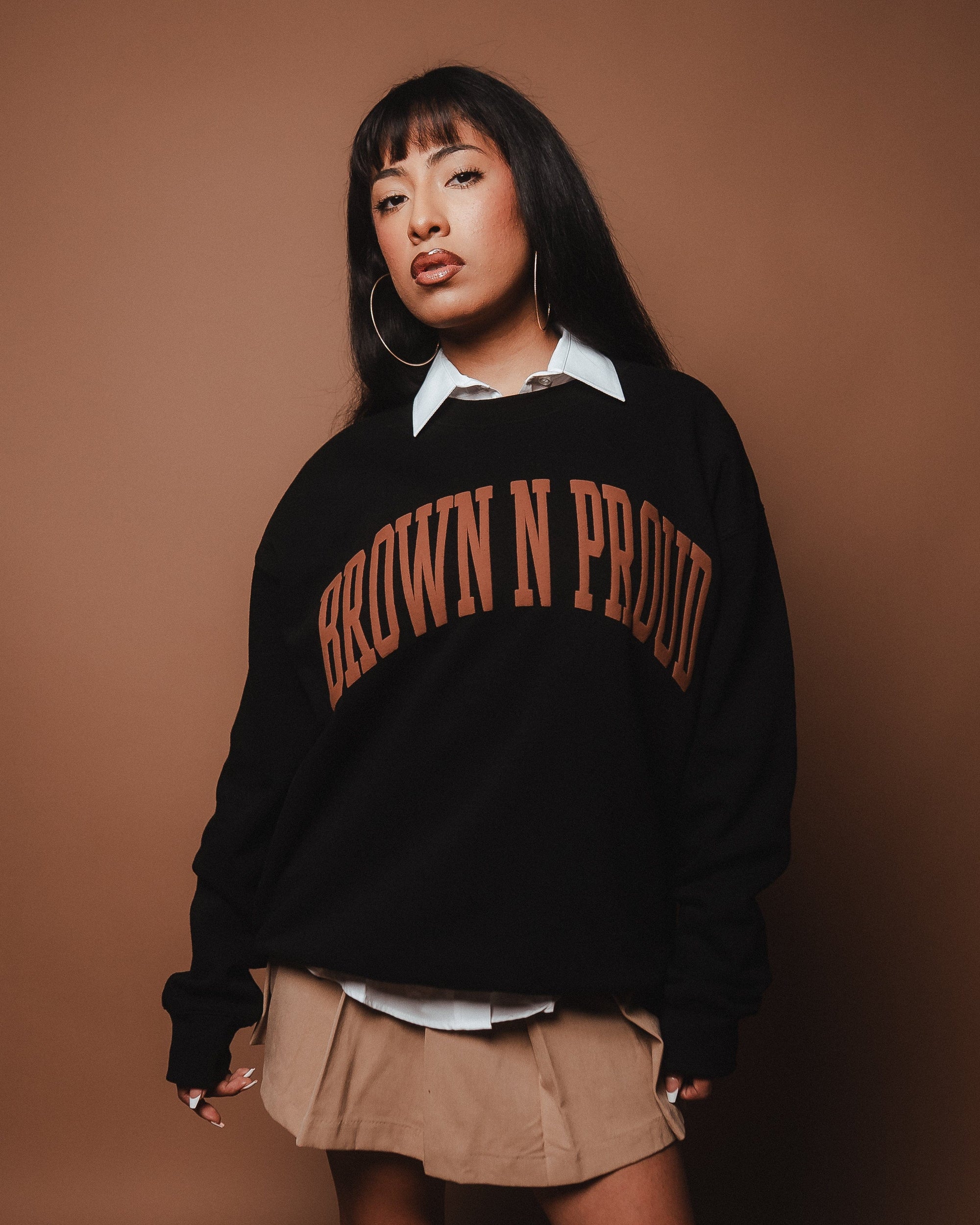 Brown N Proud Sweaters BNP CREWNECK SWEATER (Black)