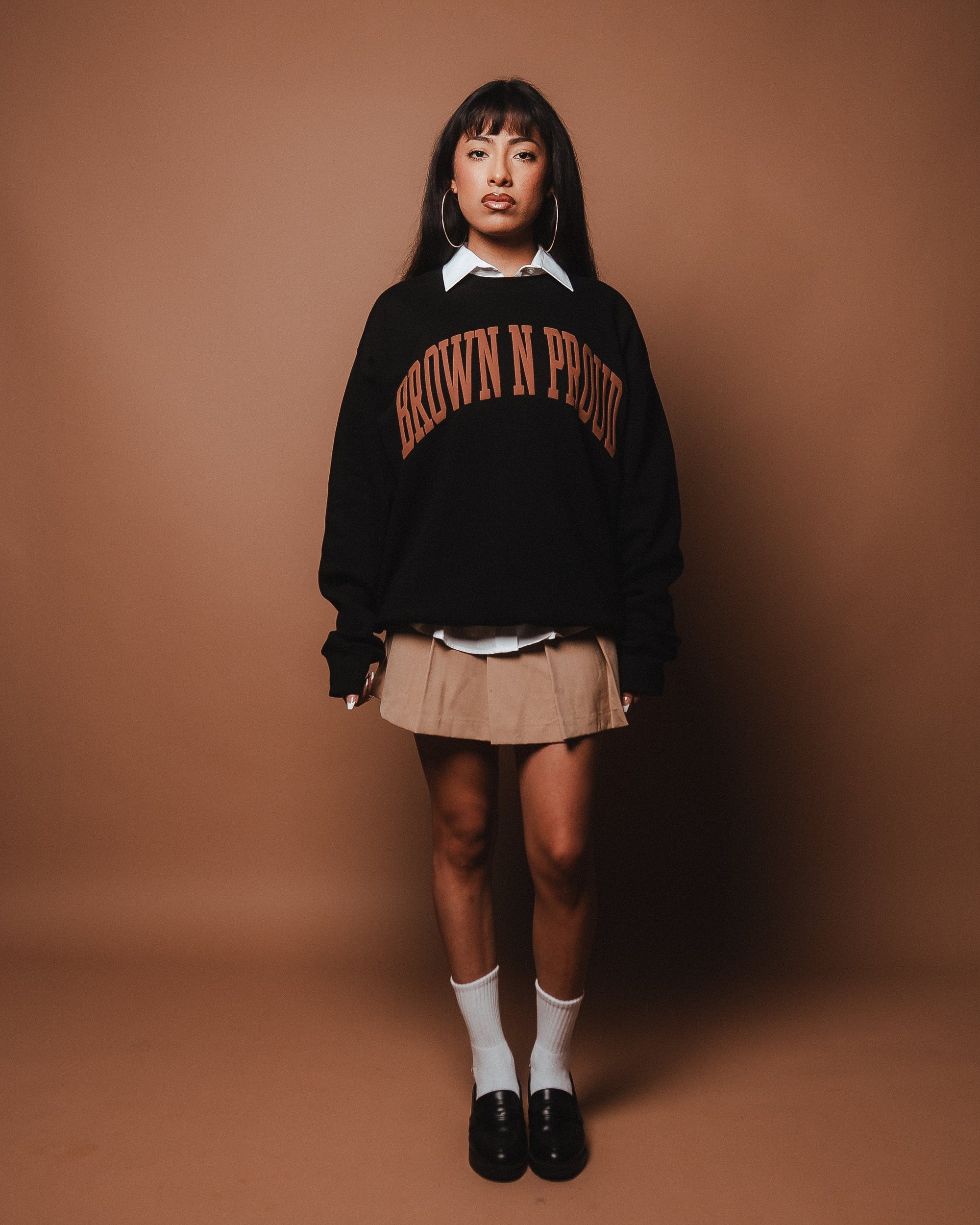 Brown N Proud Sweaters BNP CREWNECK SWEATER (Black)