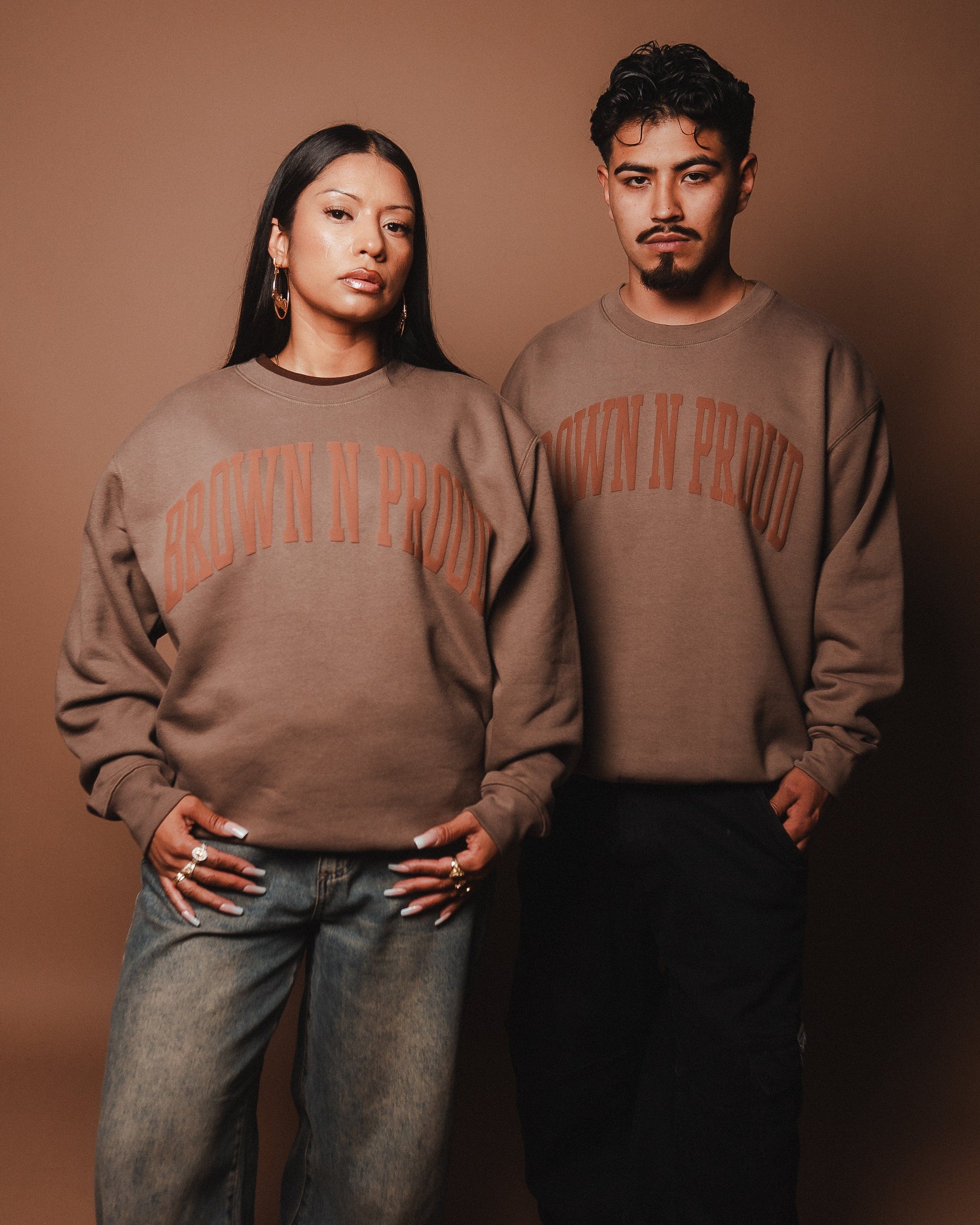 Brown N Proud Sweaters BNP CREWNECK SWEATER (Charcoal Brown)