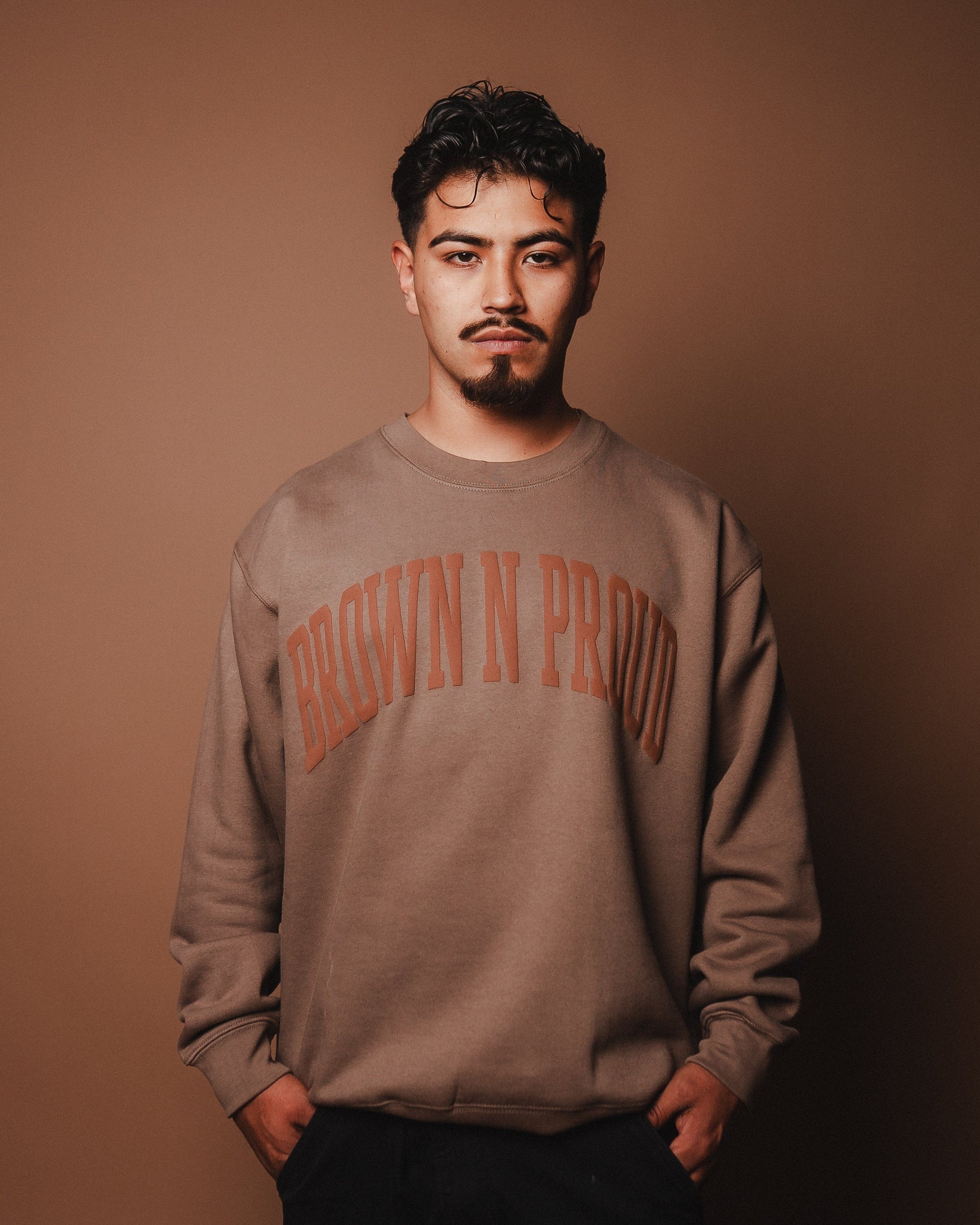 Brown N Proud Sweaters BNP CREWNECK SWEATER (Charcoal Brown)