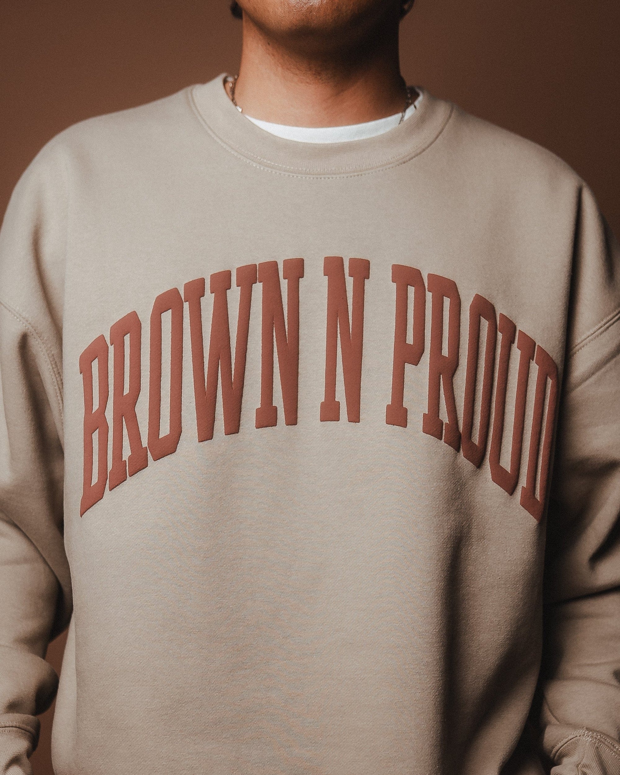 Brown N Proud Sweaters BNP CREWNECK SWEATER (Grey Crema)