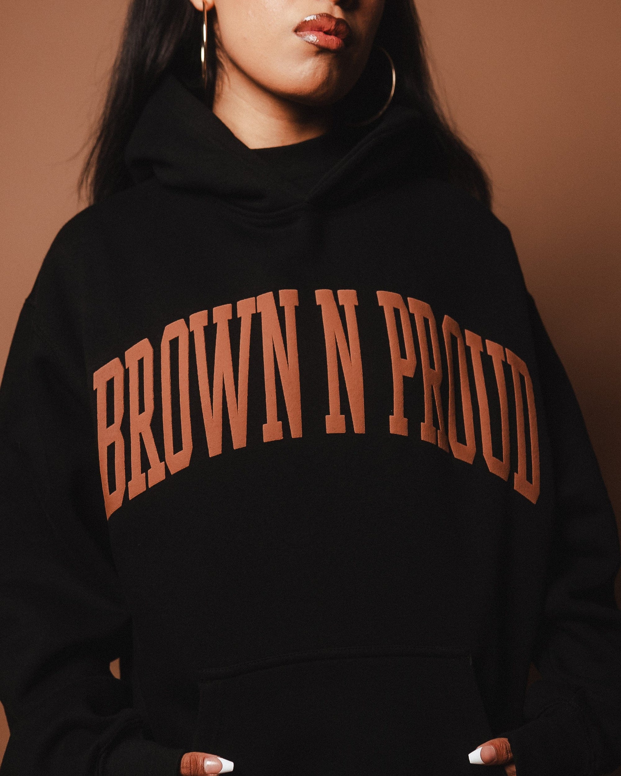 Brown N Proud Sweaters BNP Hoodie (Black)