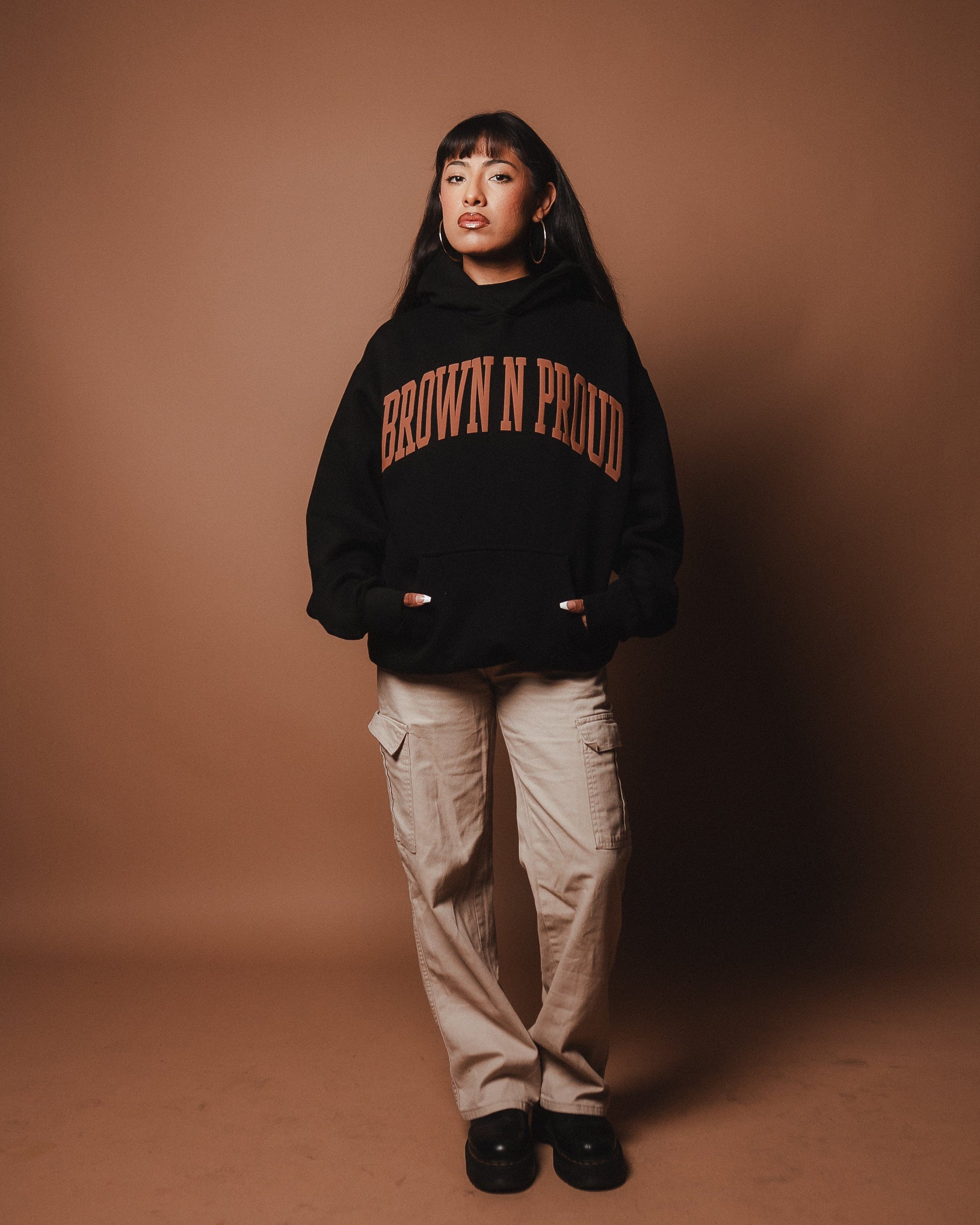 Brown N Proud Sweaters BNP Hoodie (Black)