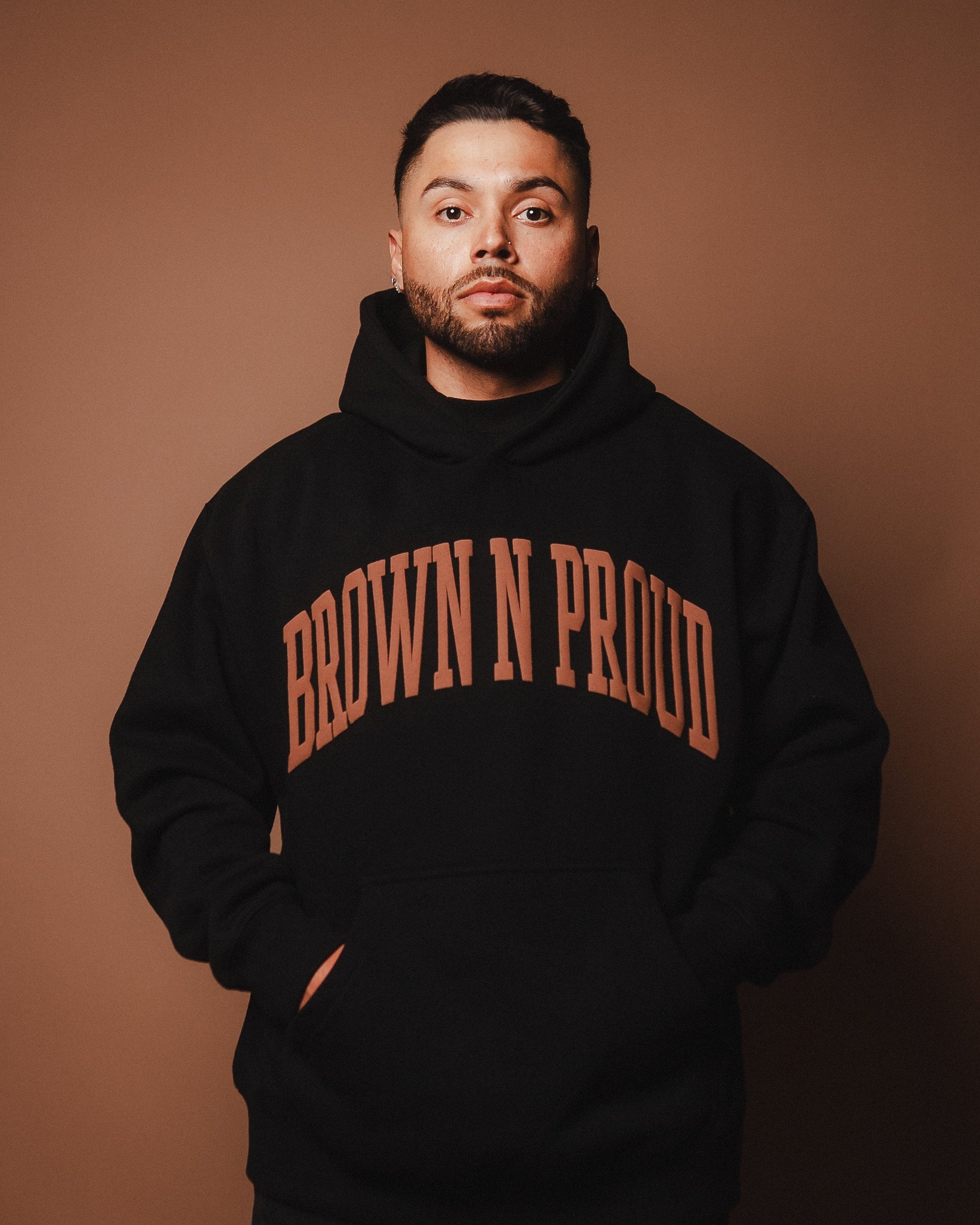 Brown N Proud Sweaters BNP Hoodie (Black)