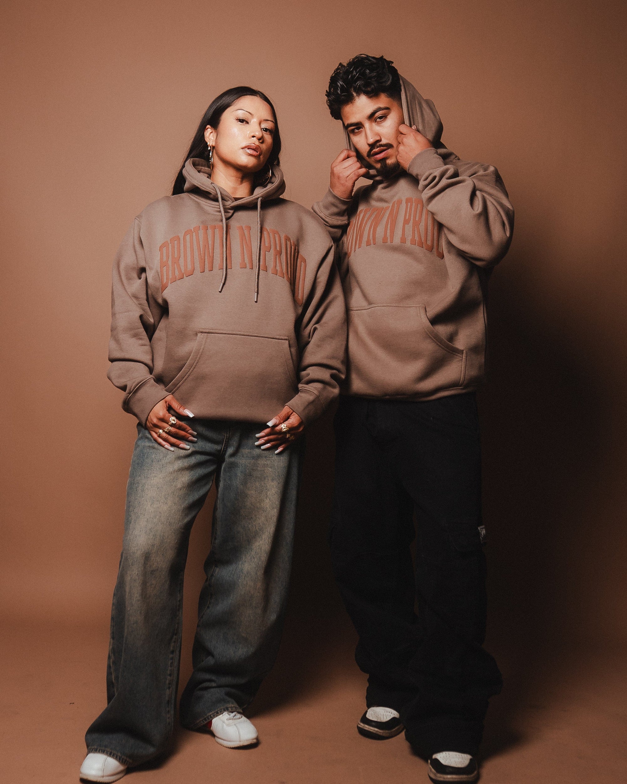 Brown N Proud Sweaters BNP Hoodie (Charcoal Brown)