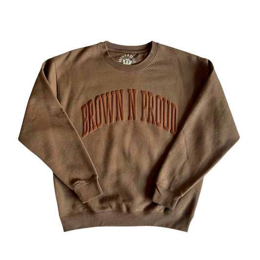 BNP CREWNECK SWEATER (Charcoal Brown)