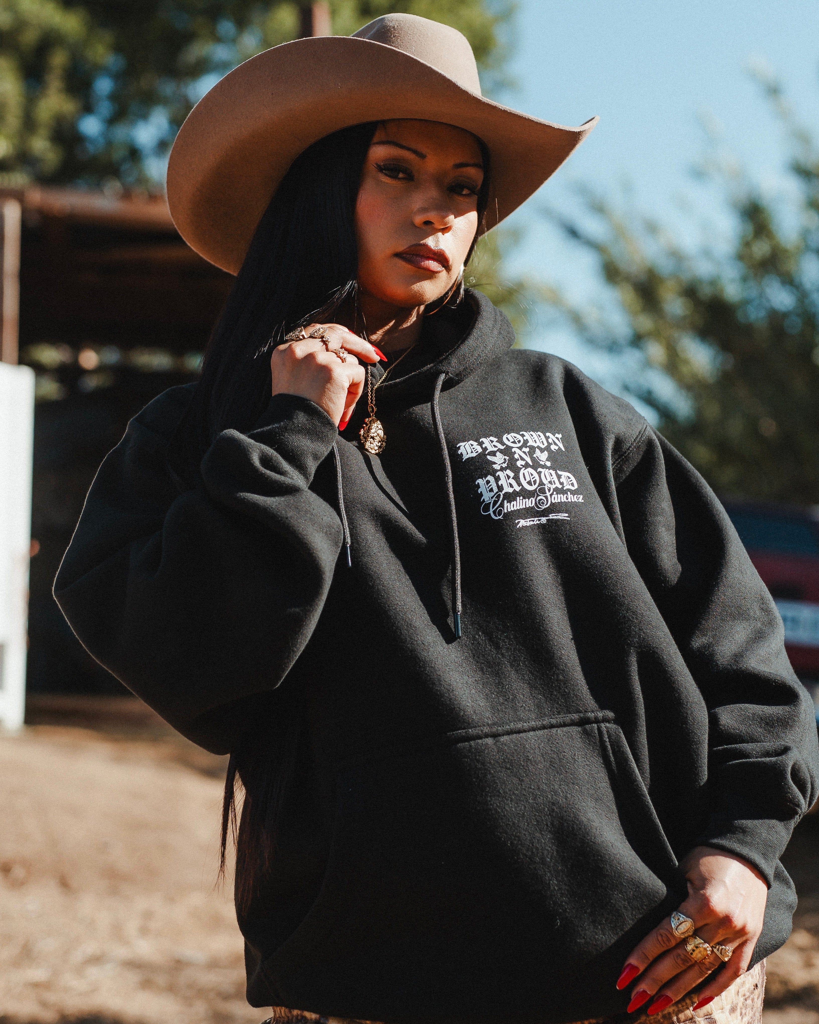 Chalino Sanchez X Brown N Proud Legacy Premium Hoodie (Black)