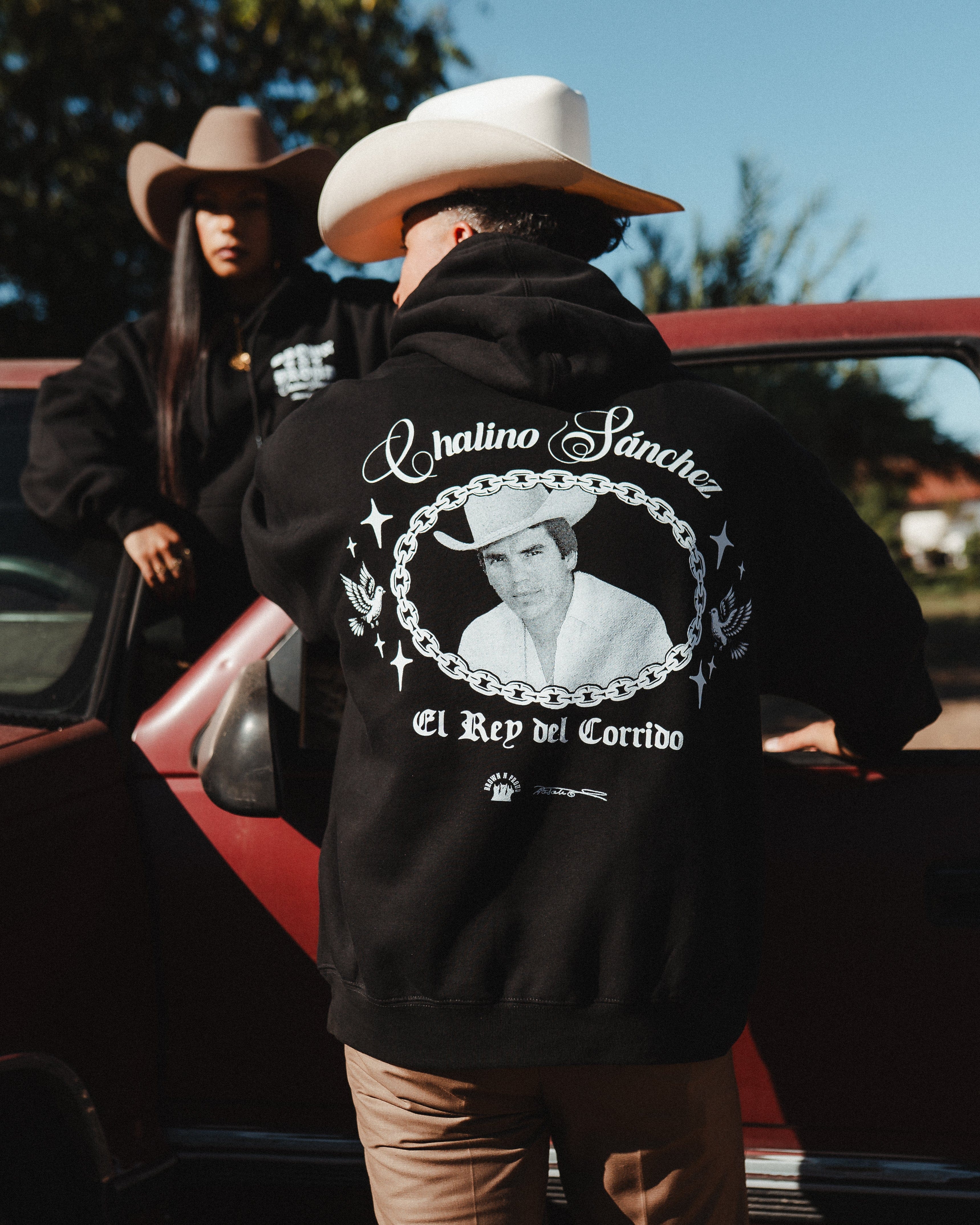 Chalino Sanchez X Brown N Proud Legacy Premium Hoodie (Black)