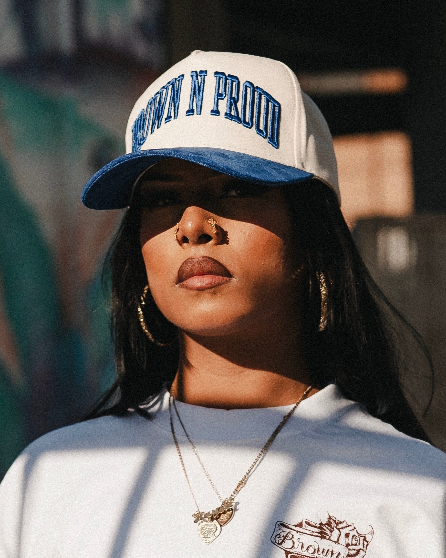 Brown N Proud One size Azul Rey (Suede Brim SnapBack)