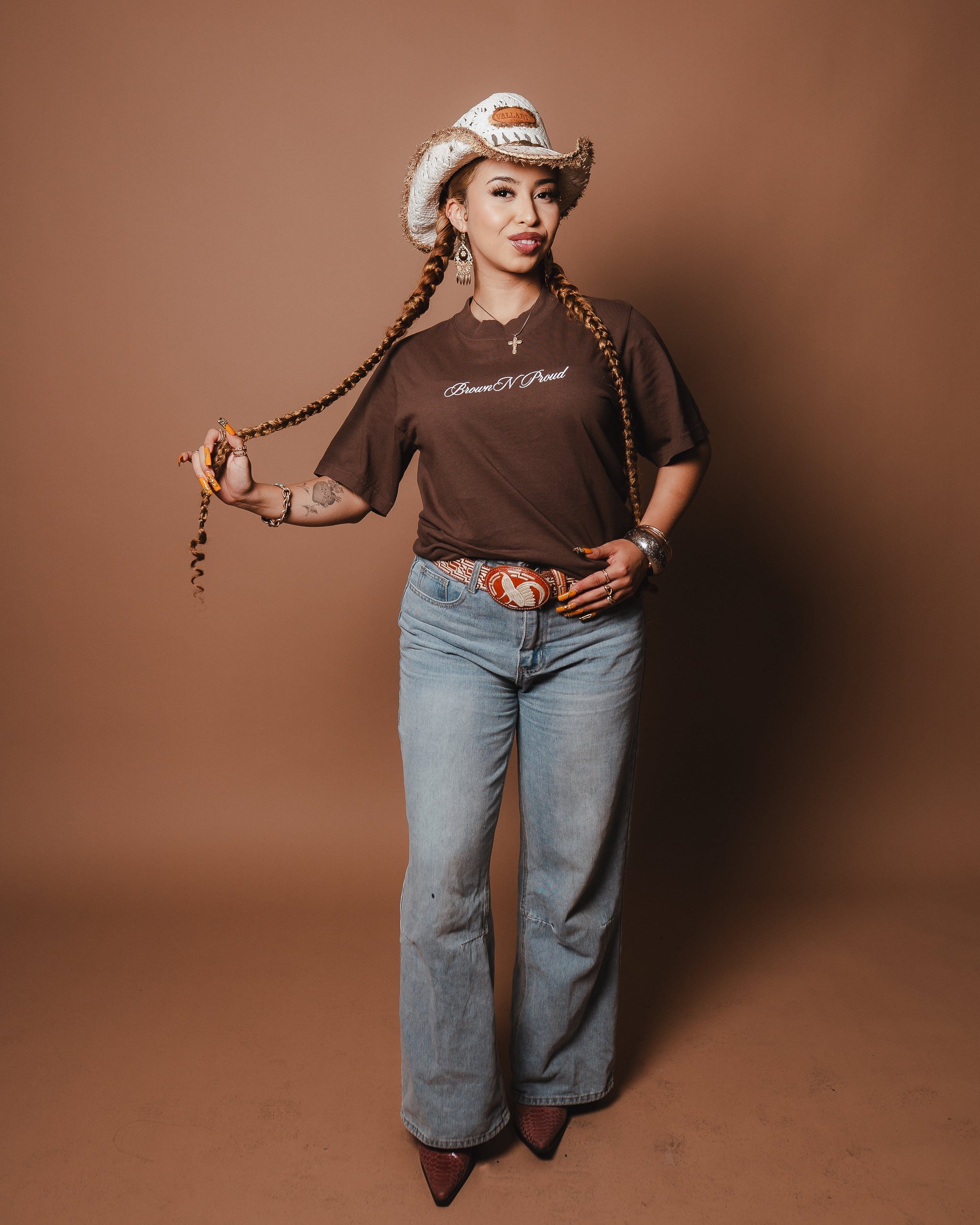 Brown N Proud Shirts Brown Y Poderosa (mocha t shirt)