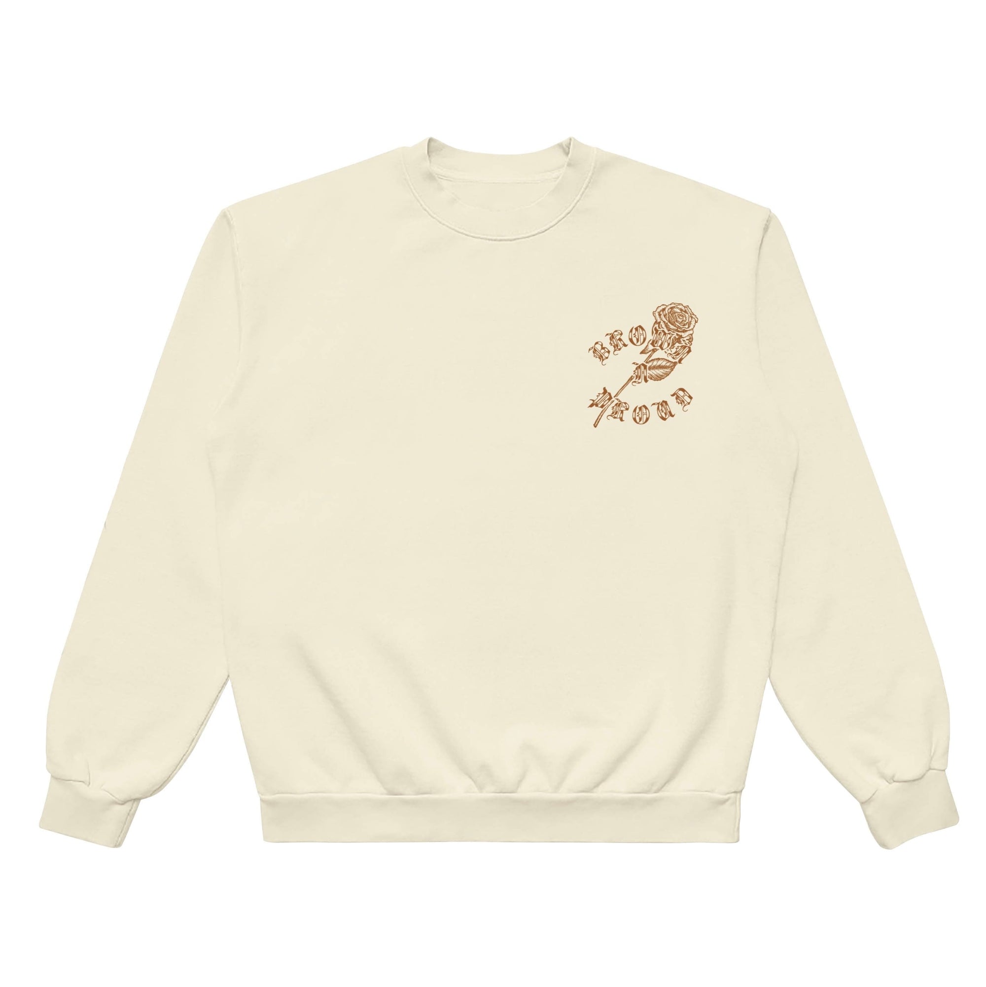 Brown N Proud Sweaters Brown Love 2 (Cream Crewneck Sweater)