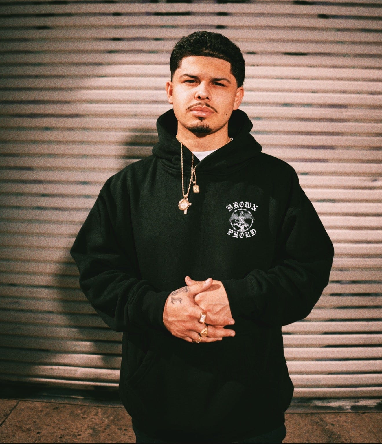 Brown N Proud Sweaters EL GRITO Hoodie (Black)